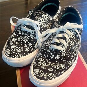 Vans Black Paisley Sneakers